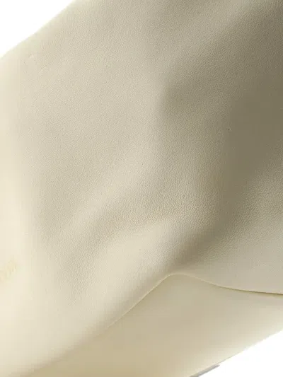 Pre-owned Loewe Squeeze Leather Small Hobo Bag In Neutral