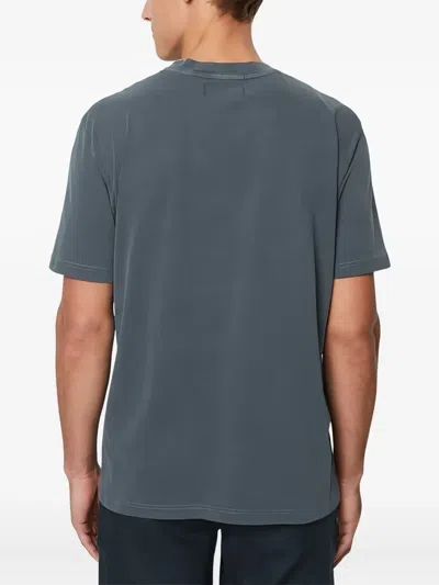 Marc O'polo Washed Crew-neck T-shirt In Blue