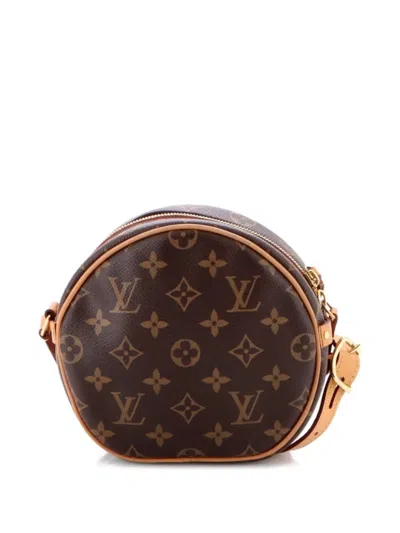 Pre-owned Louis Vuitton Boite Chapeau Souple Bag Monogram Canvas Pm Crossbody Bag In Brown