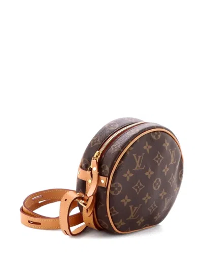 Pre-owned Louis Vuitton Boite Chapeau Souple Bag Monogram Canvas Pm Crossbody Bag In Brown