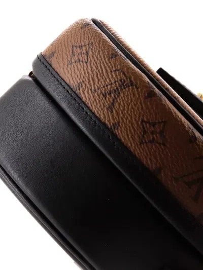 Pre-owned Louis Vuitton Petite Boite Chapeau Bag Reverse Monogram Canvas Shoulder Bag In Black