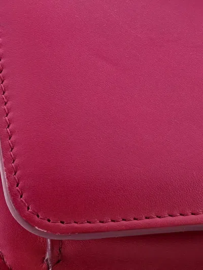 Pre-owned Bvlgari Serpenti Forever Square Leather And Stingray Small Shoulder Bag In Pink