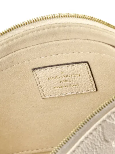 Pre-owned Louis Vuitton Multi Pochette Accessoires Monogram Empreinte Giant Crossbody Bag In Neutral