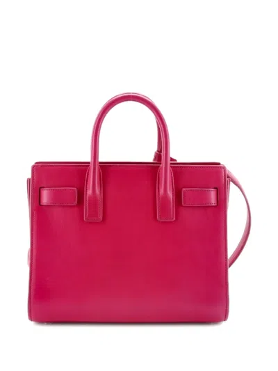 Pre-owned Saint Laurent Sac De Jour Bag Leather Nano Tote Bag In Pink