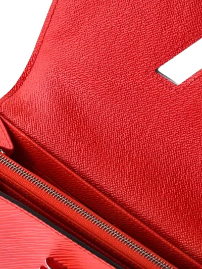 Pre-owned Louis Vuitton Twist Wallet Epi Leather Small Wallets In Red