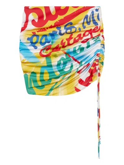 Donde Esteban Bazurto Mini Skirt In Multi