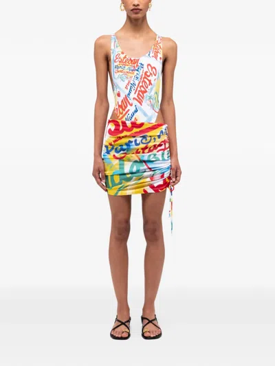 Donde Esteban Bazurto Mini Skirt In Multi