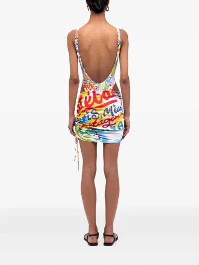 Donde Esteban Bazurto Mini Skirt In Multi