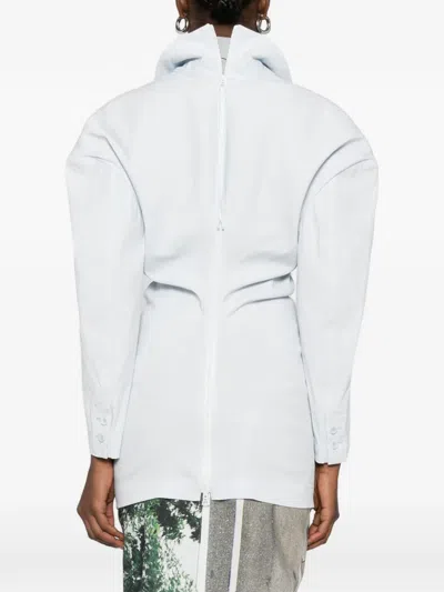 Issey Miyake Like Torso Notched Lapels Blazer In Blue