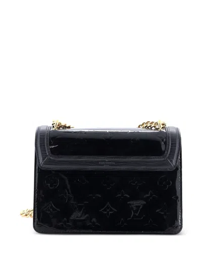 Pre-owned Louis Vuitton Wynwood Handbag Monogram Vernis With Monogram Canvas And Epi Leather Crossbody Bag In Black