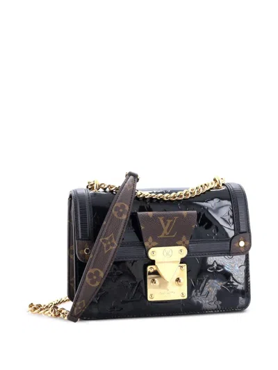 Pre-owned Louis Vuitton Wynwood Handbag Monogram Vernis With Monogram Canvas And Epi Leather Crossbody Bag In Black