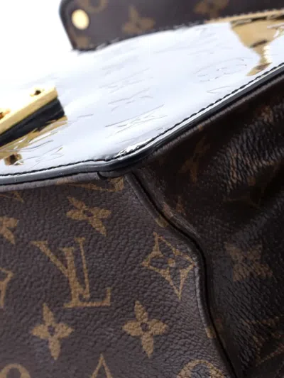 Pre-owned Louis Vuitton Wynwood Handbag Monogram Vernis With Monogram Canvas And Epi Leather Crossbody Bag In Black