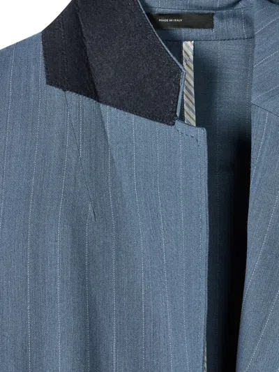 Paul Smith Pinstripe-pattern Blazer In Blue
