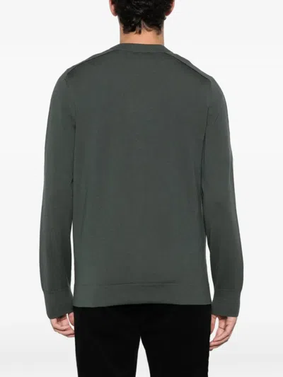 Marc O'polo V-neck Cardigan In Green