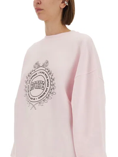 Rotate Birger Christensen Sweatshirt With Logo In White