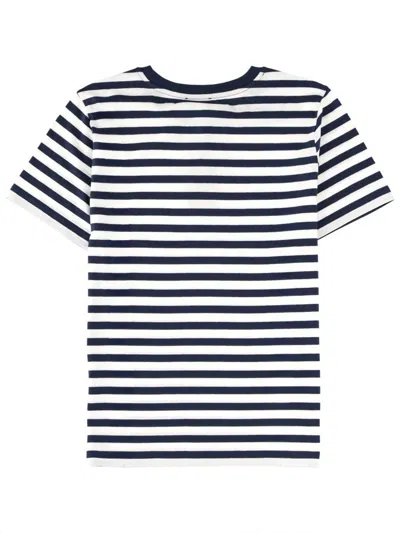 Apc A.p.c. Striped Cotton T-shirt Clothing In Black