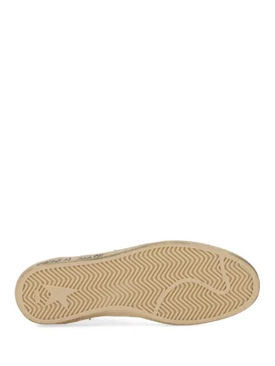 Golden Goose Ballstar Nappa Upper Toe And Spur Suede Star Leather Heel Sneakers Beige In White