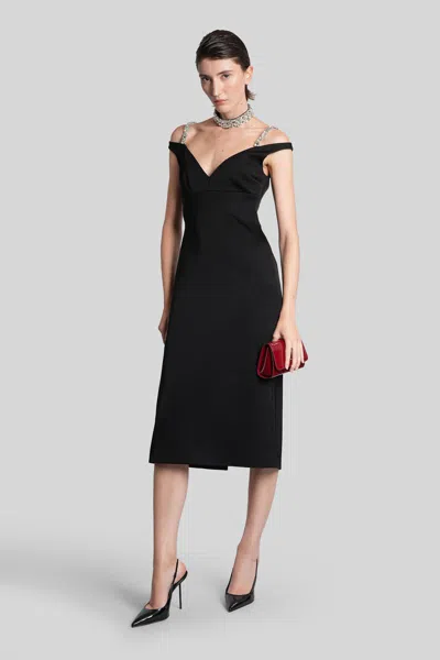 David Koma Long Dress In Black