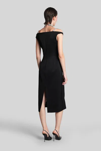 David Koma Long Dress In Black