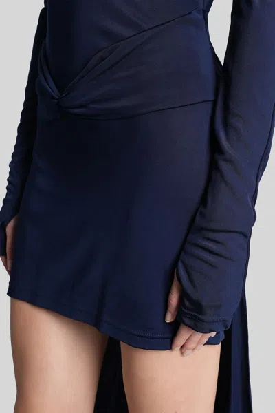 David Koma Mini Dress In Blue