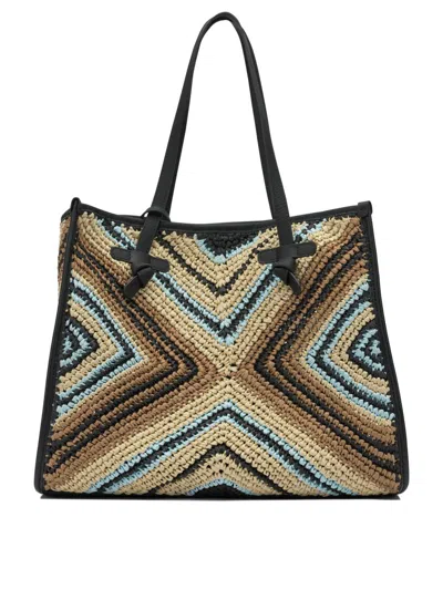 Gianni Chiarini Woven Shoulder Bags Featuring Dual Handles In Pattern
