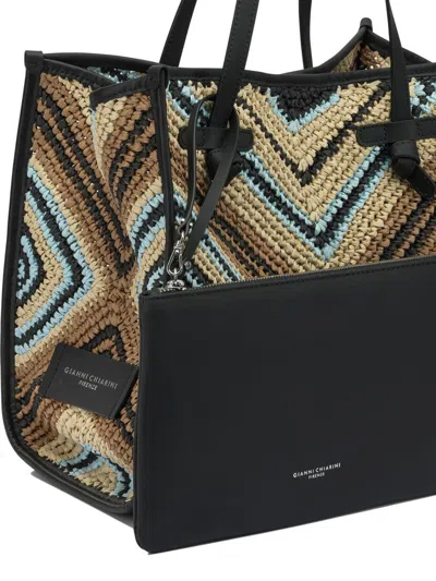 Gianni Chiarini Woven Shoulder Bags Featuring Dual Handles In Pattern