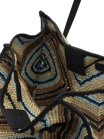 Gianni Chiarini Woven Shoulder Bags Featuring Dual Handles In Pattern