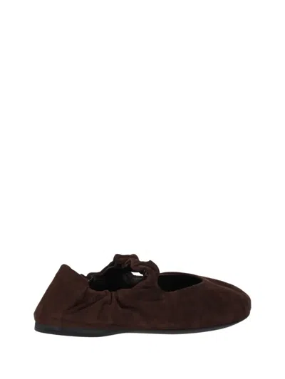 Miu Miu Round-toed Ballet Shoes In Multi