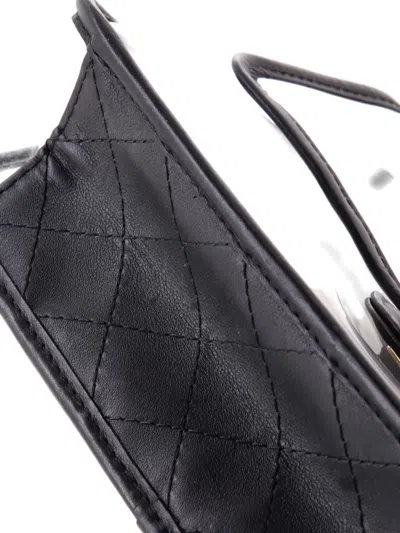 Pre-owned Chanel Sand By The Sea Pearl Flap Bag Pvc With Lambskin Medium Shoulder Bag In White