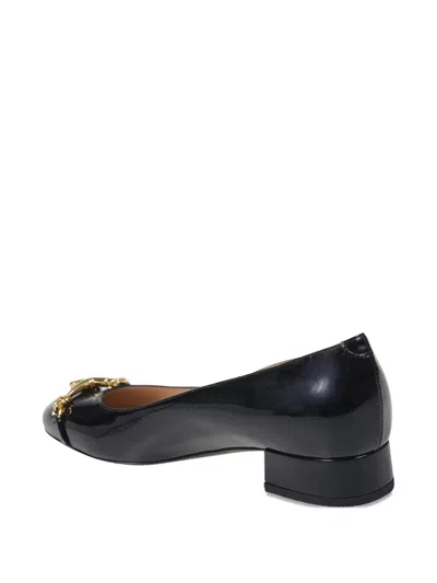 Gucci Women Black Heeled Ballerina Flats With Half Horsebit