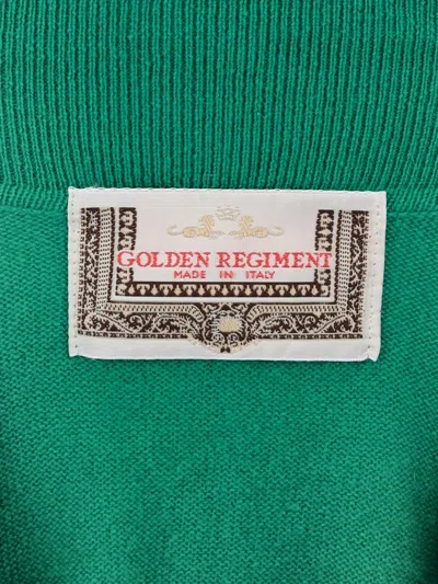 Pre-owned Vintage Cashmere Polo Sweater In Green