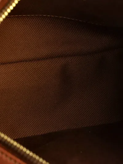 Pre-owned Saint Laurent Lou Camera Bag Woven Raffia Small Crossbody Bag In Brown