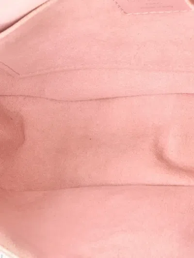 Pre-owned Louis Vuitton New Wave Chain Bag Quilted Leather Mm Crossbody Bag In Pink