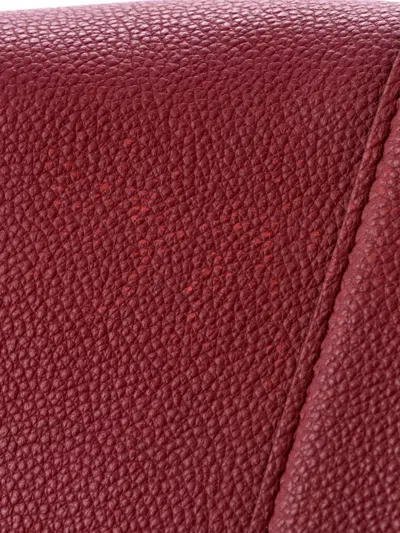 Pre-owned Louis Vuitton Clapton Handbag Damier And Leather Pm Crossbody Bag In Red