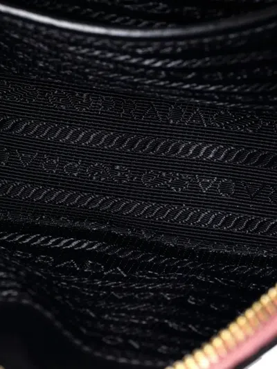 Pre-owned Prada Odette Top Handle Bag Saffiano Leather Small Shoulder Bag In Pink