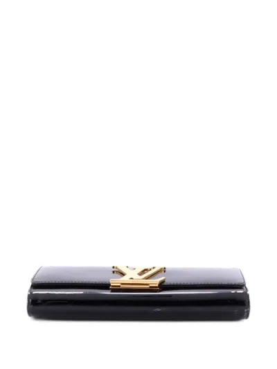 Pre-owned Louis Vuitton Louise Patent East West Clutch Bag In Black