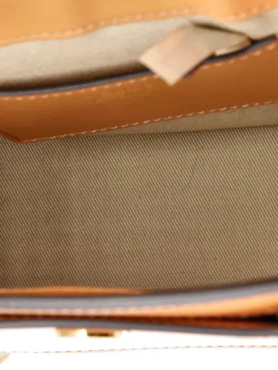 Pre-owned Chloé Tess Bag Leather Small Shoulder Bag In Orange