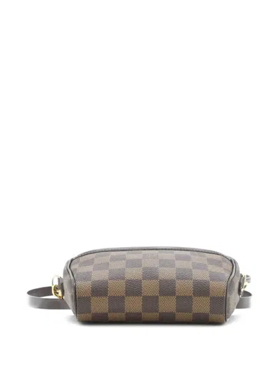 Pre-owned Louis Vuitton Ipanema Pochette Damier Crossbody Bag In Brown