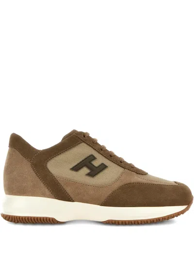Hogan Interactive Logo-patch Sneakers In Multi