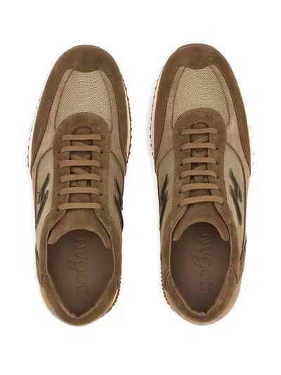 Hogan Interactive Logo-patch Sneakers In Multi