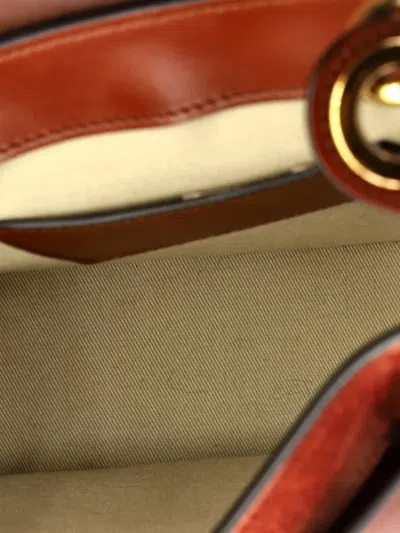 Pre-owned Chloé Tess Bag Leather Large Crossbody Bag In Brown