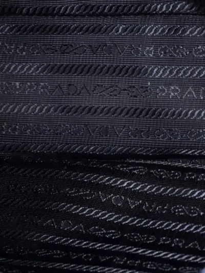 Pre-owned Prada Gardener's Saffiano Leather Medium Tote Bag In Blue