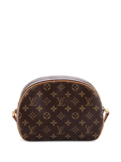 Pre-owned Louis Vuitton Blois Handbag Monogram Canvas Crossbody Bag In Brown