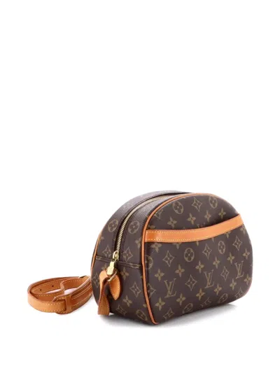 Pre-owned Louis Vuitton Blois Handbag Monogram Canvas Crossbody Bag In Brown