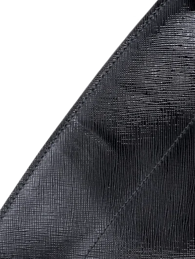 Pre-owned Prada Esplanade Crossbody Bag Vernice Saffiano With City Calf Small Shoulder Bag In Black