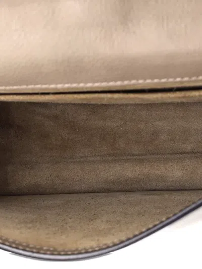 Pre-owned Chloé Nile Leather Medium Crossbody Bag In Gray