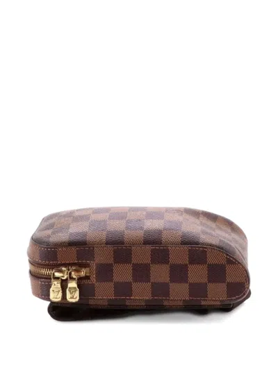 Pre-owned Louis Vuitton Geronimos Waist Bag Damier Belt Bag In Brown