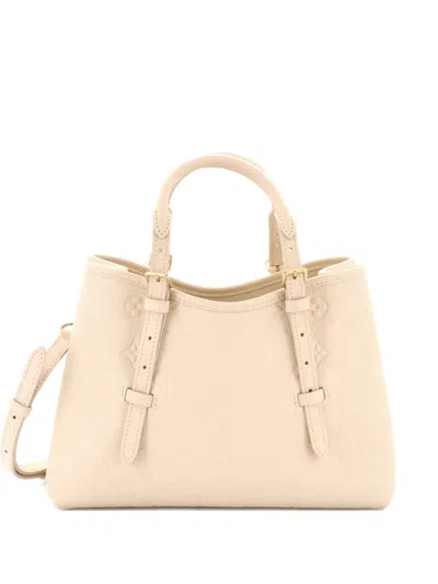 Pre-owned Louis Vuitton Babylone Monogram Empreinte Leather Pm Tote Bag In Neutral