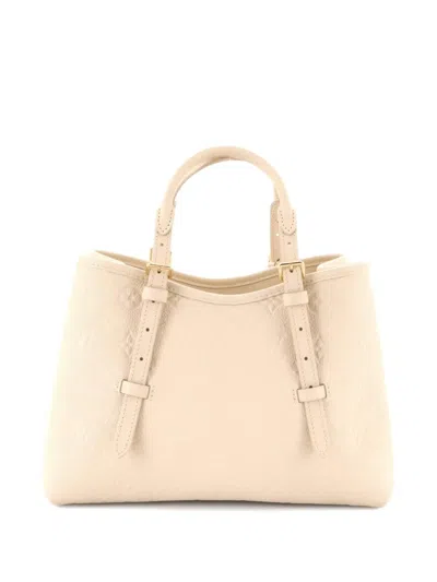 Pre-owned Louis Vuitton Babylone Monogram Empreinte Leather Pm Tote Bag In Neutral