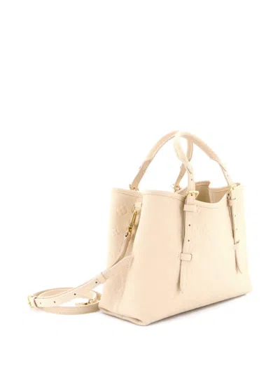 Pre-owned Louis Vuitton Babylone Monogram Empreinte Leather Pm Tote Bag In Neutral